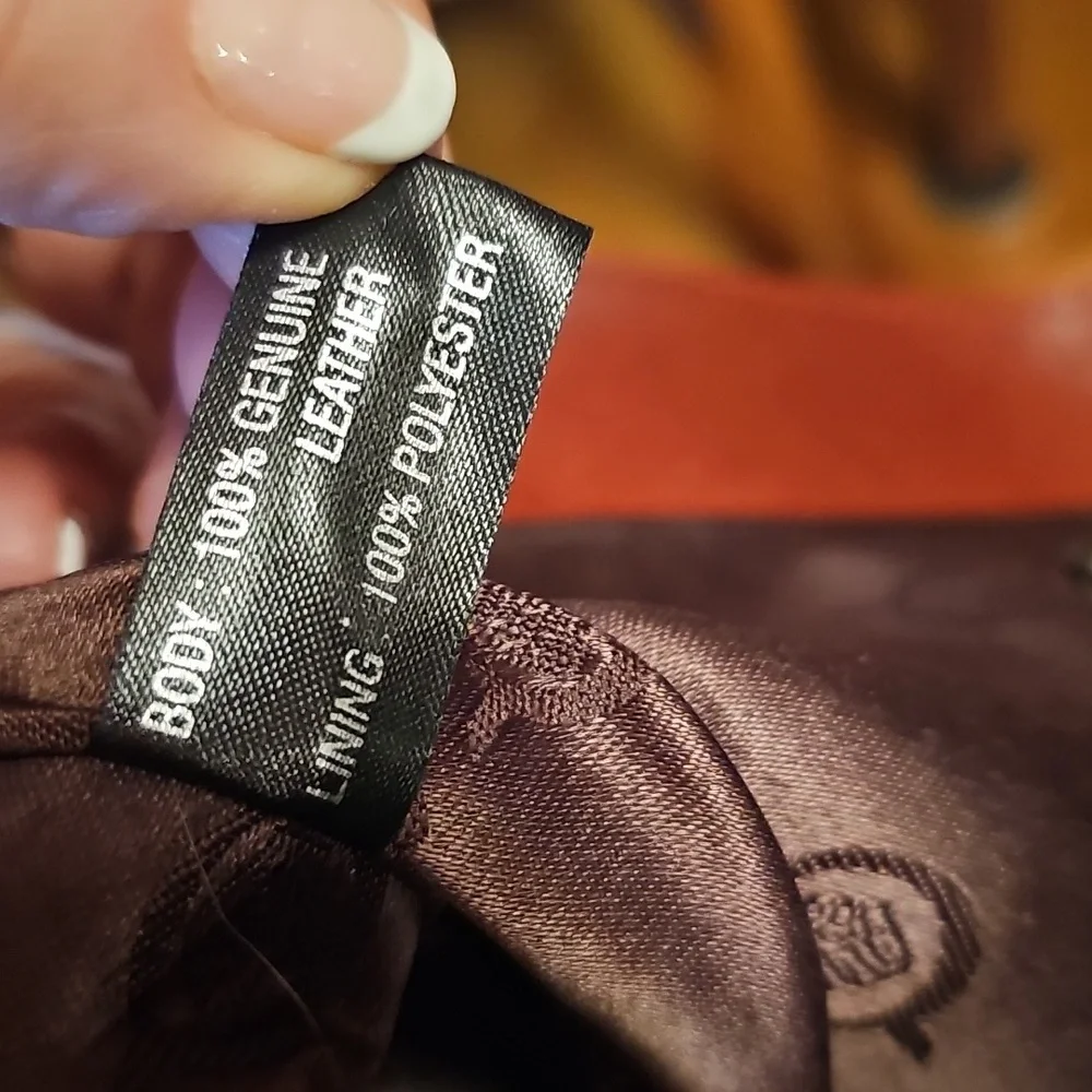 Red Genuine Leather Born Tote Bag - Picture 11 of 11